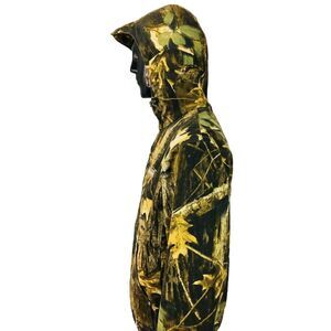 Columbia Timberwolf Camouflage Hunting Hooded Parka Jacket Fleece Lined Medium